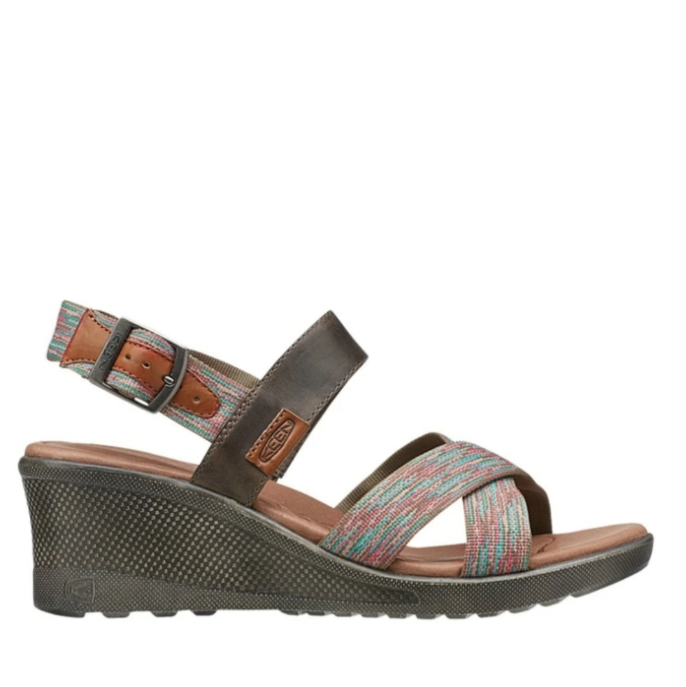 NWOB Keen Women Skyline Spacedye Slingback Wedge Sandal Size 7.5 - Picture 2 of 9